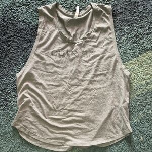 Fabletics Gray Muscle Tee Size M